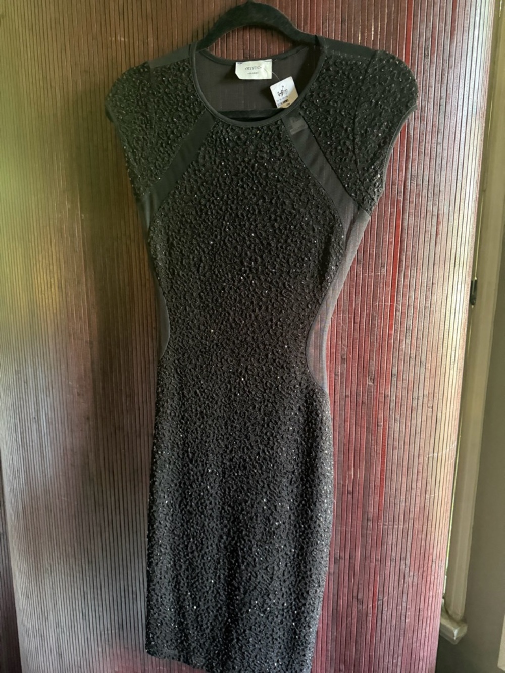 Mystic Black Sequin Mini Dress